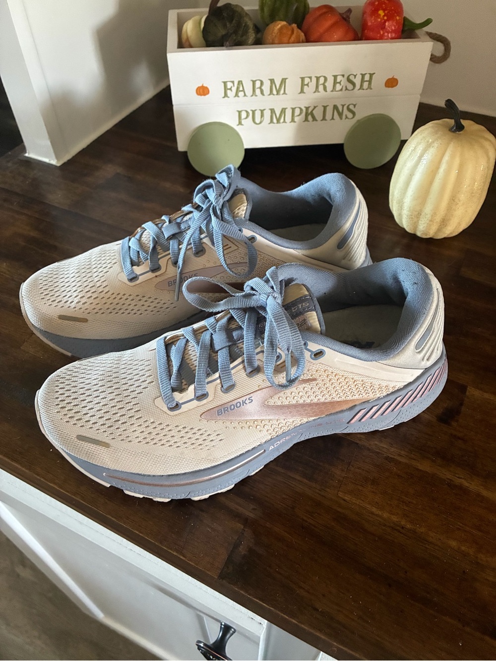 Brooks Women's Pale Blue & White Running Sneakers